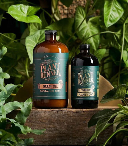 Neem oil natural leaf shine spray used for cleaning plant leaves, enhancing shine, and protecting indoor plants from pests naturally.
